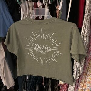 Dickies Olive Graphic Crop Top